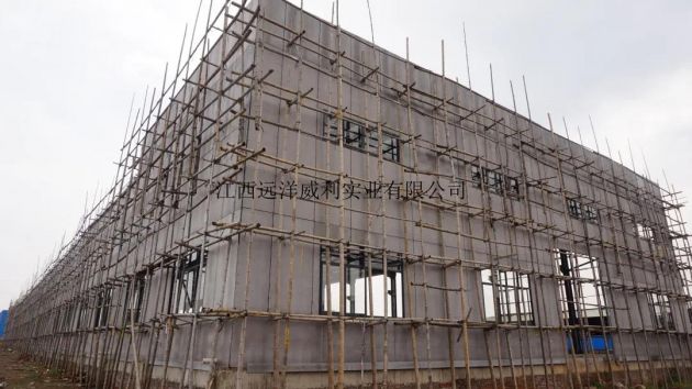 Fiber cement board is used in plant construction